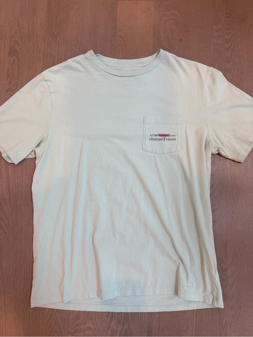 Vineyard Vines Pale Blue Short-Sleeve Pocket Tee